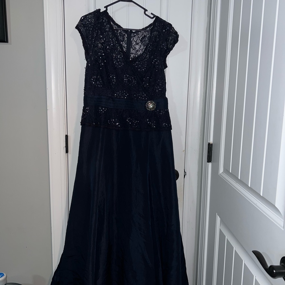 Navy Blue Gown.